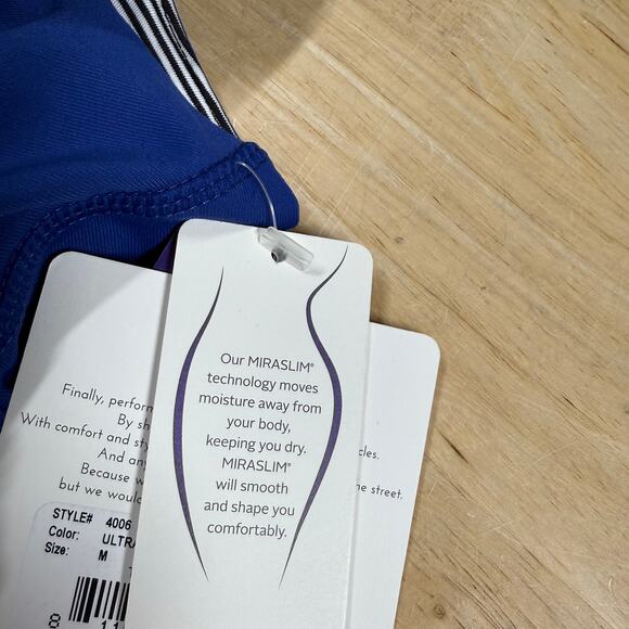 MSP by Miraclesuit NWT High Neck Tank Interior Bra Core Control Size M Blue - Picture 6 of 10